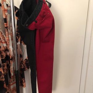 Petite pair of two tone Royal Bone fitted jeans.